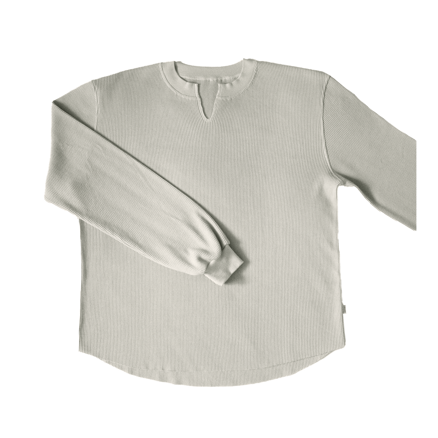 oversized waffle shirt.