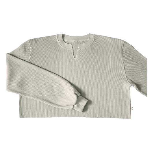 oversized waffle crop.