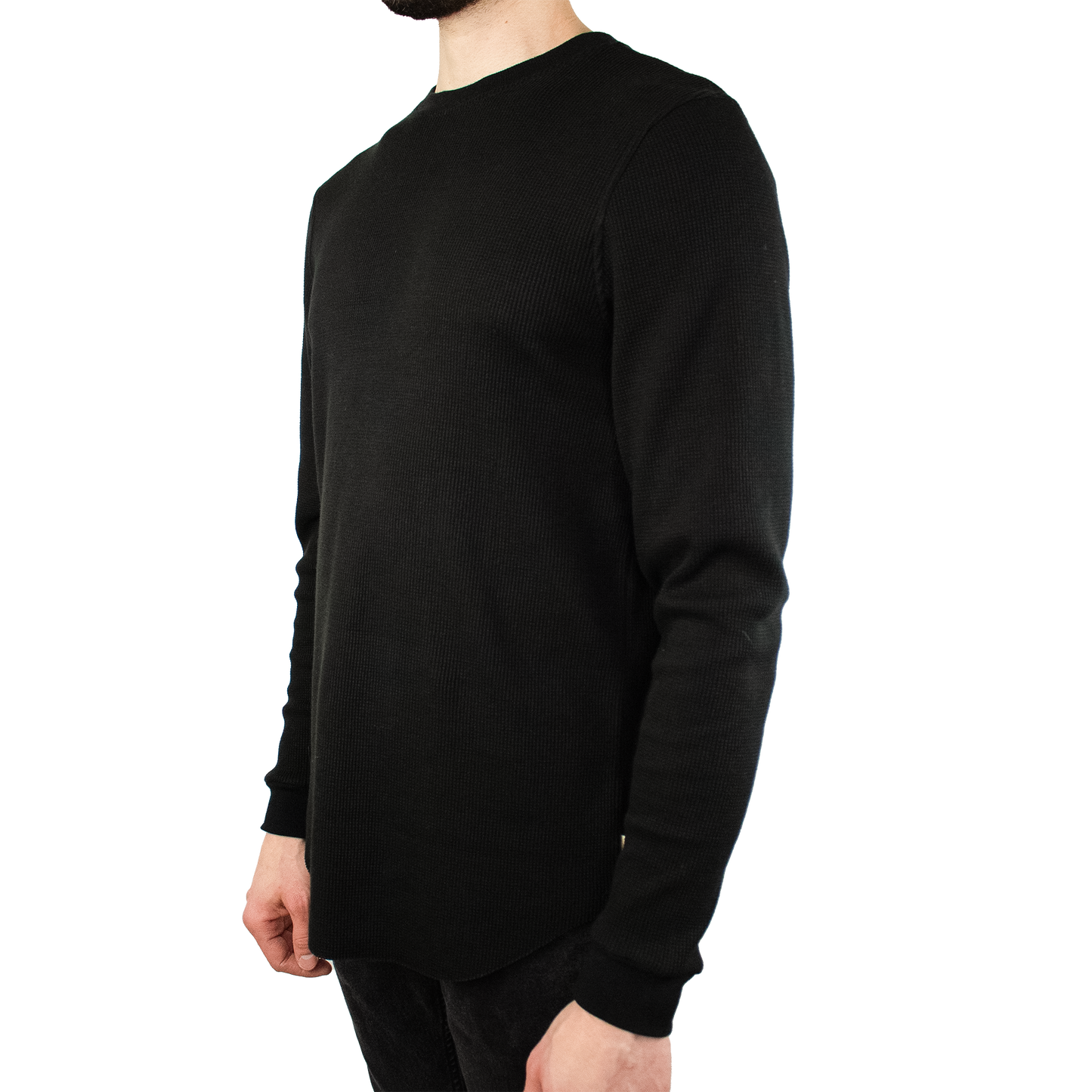 men's waffle shirt.