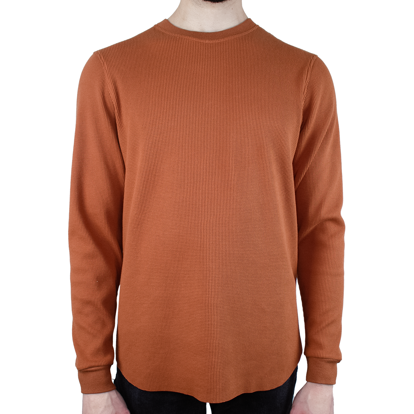 men's waffle shirt.