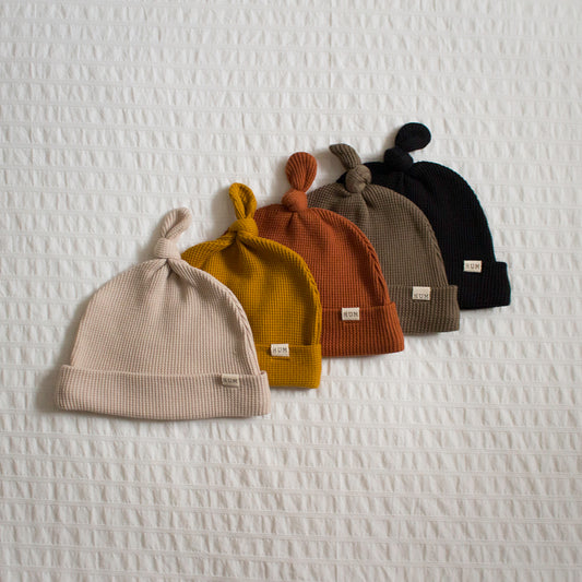 waffle tie hat.