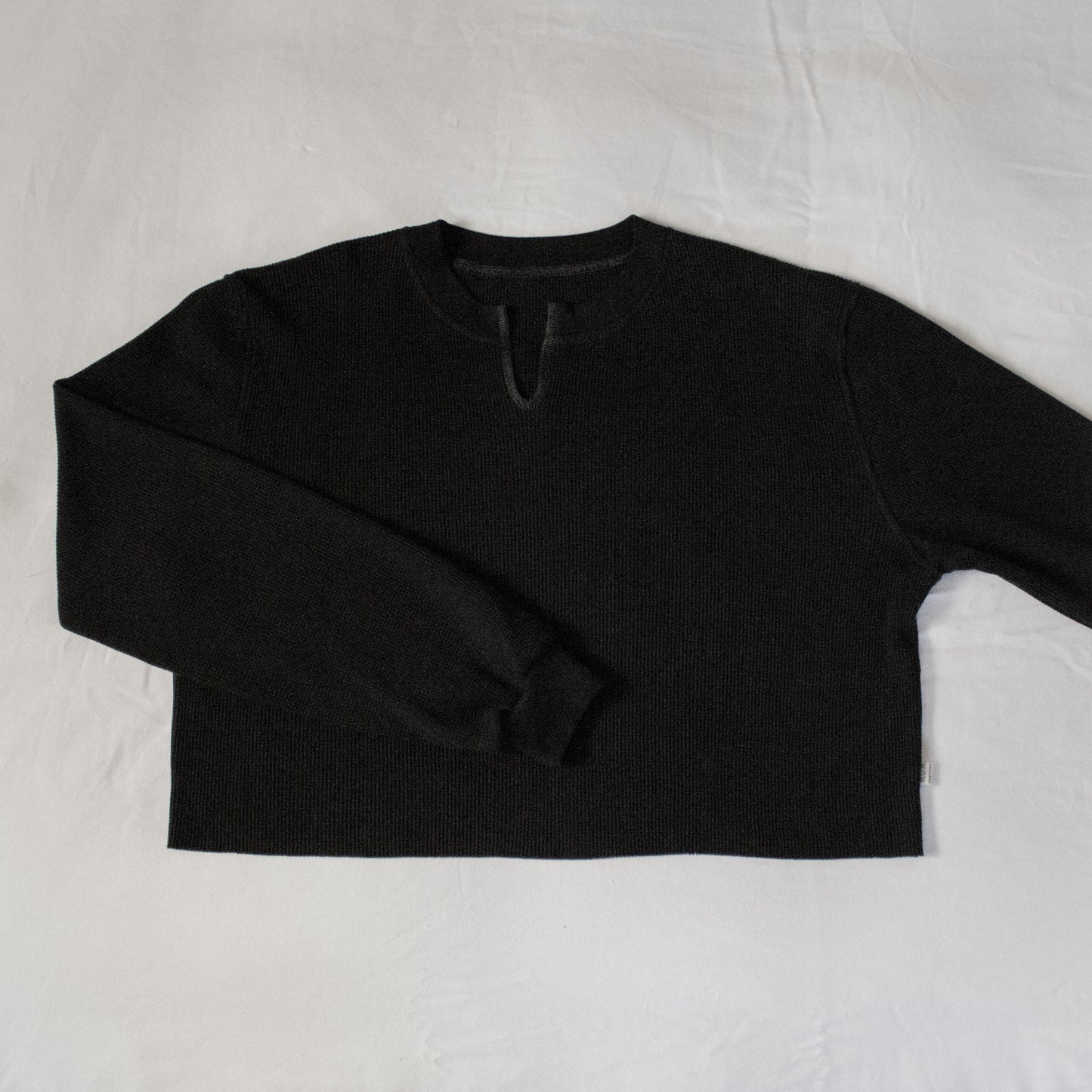 oversized waffle crop.
