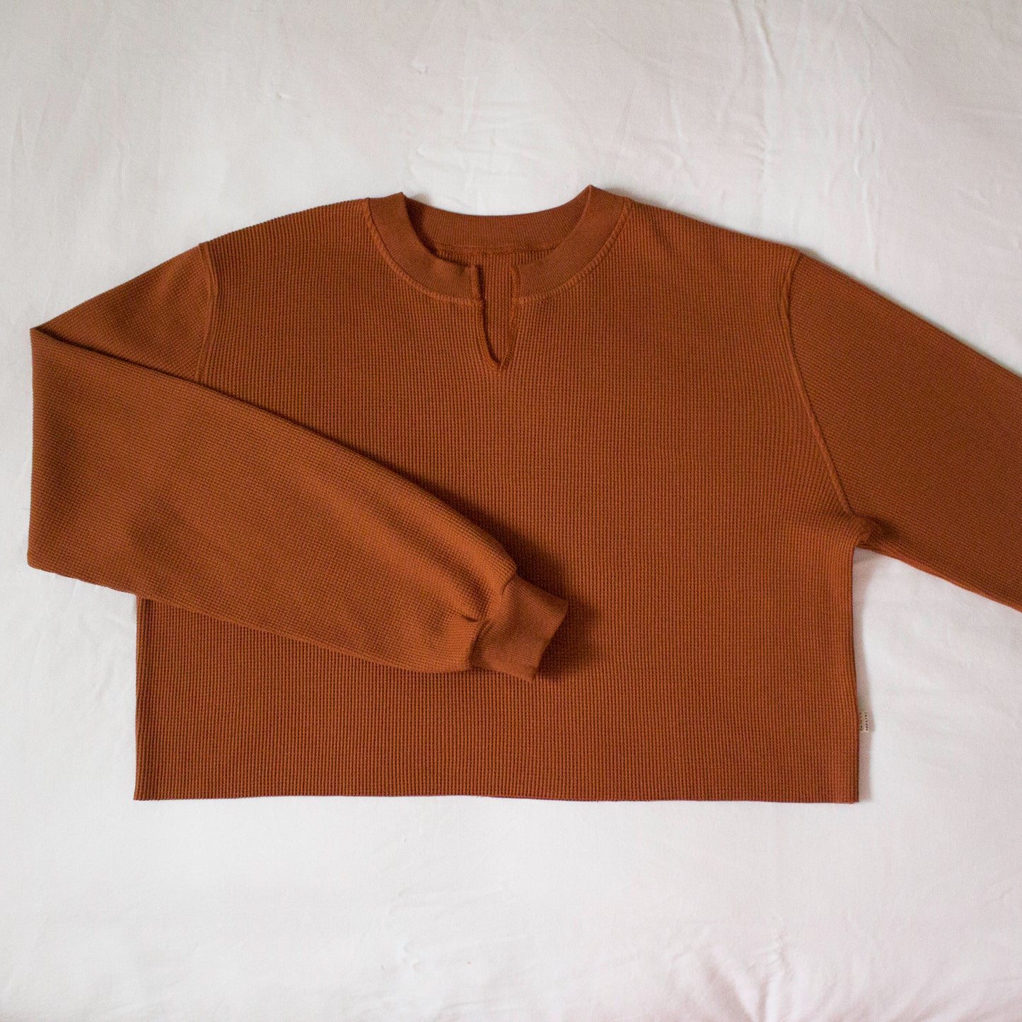 oversized waffle crop.