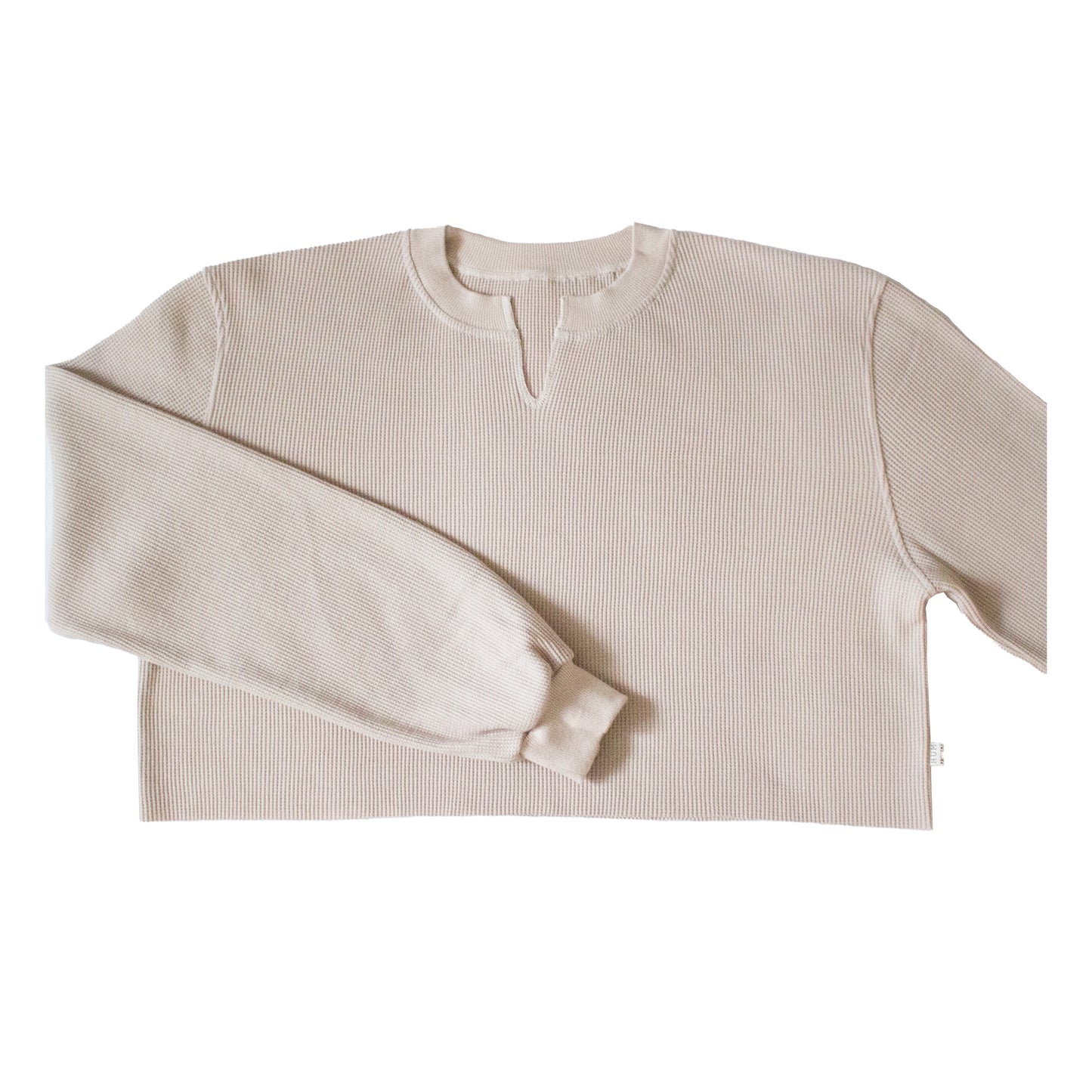 oversized waffle crop.