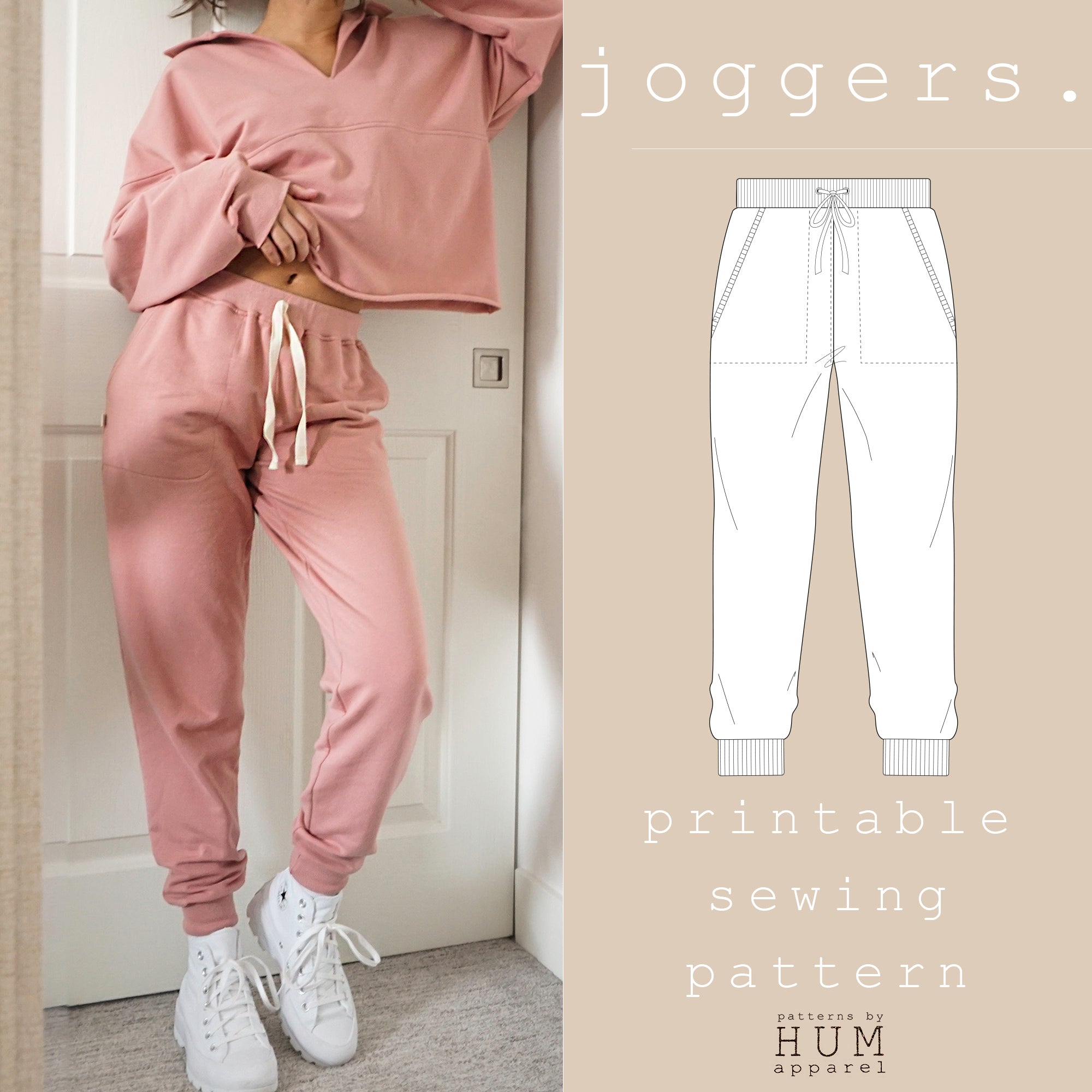 jogger sewing pattern. – HUM apparel